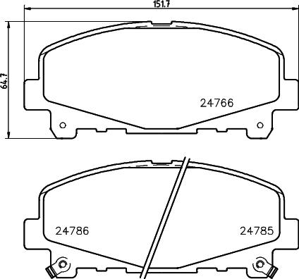 DON PCP1481 - Kit de plaquettes de frein, frein à disque cwaw.fr