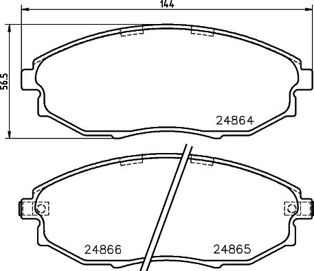 DON PCP1483 - Kit de plaquettes de frein, frein à disque cwaw.fr