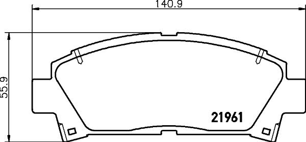 DON PCP1433 - Kit de plaquettes de frein, frein à disque cwaw.fr