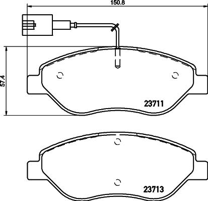 DON PCP1437 - Kit de plaquettes de frein, frein à disque cwaw.fr