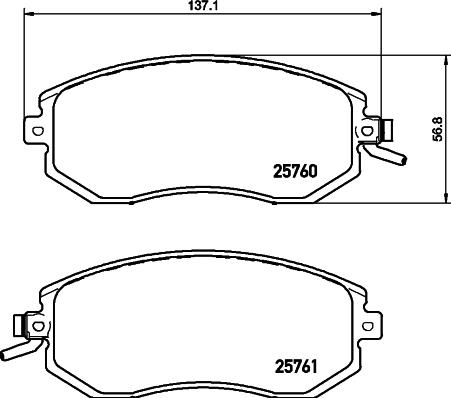 DON PCP1424 - Kit de plaquettes de frein, frein à disque cwaw.fr