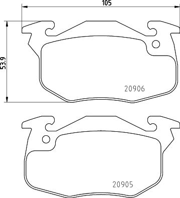 DON PCP1426 - Kit de plaquettes de frein, frein à disque cwaw.fr