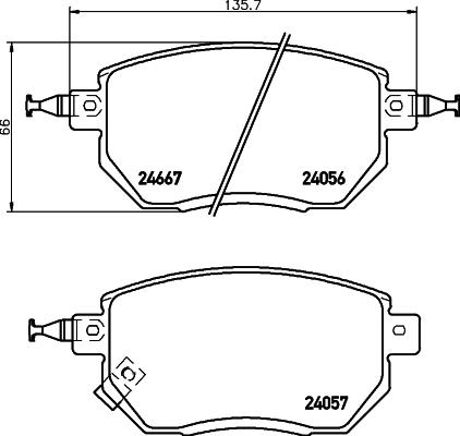 DON PCP1479 - Kit de plaquettes de frein, frein à disque cwaw.fr