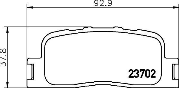 DON PCP1474 - Kit de plaquettes de frein, frein à disque cwaw.fr