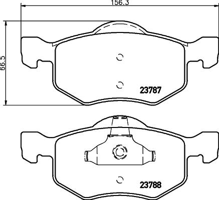 DON PCP1476 - Kit de plaquettes de frein, frein à disque cwaw.fr