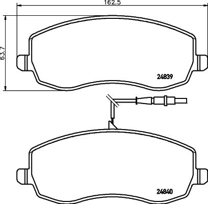 DON PCP1594 - Kit de plaquettes de frein, frein à disque cwaw.fr