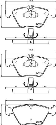 DON PCP1593 - Kit de plaquettes de frein, frein à disque cwaw.fr