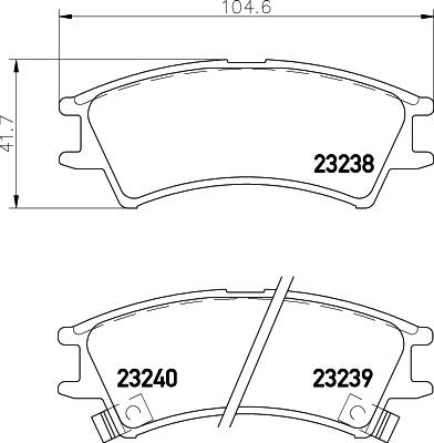 DON PCP1549 - Kit de plaquettes de frein, frein à disque cwaw.fr