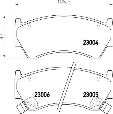 DON PCP1544 - Kit de plaquettes de frein, frein à disque cwaw.fr