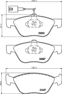 DON PCP1548 - Kit de plaquettes de frein, frein à disque cwaw.fr