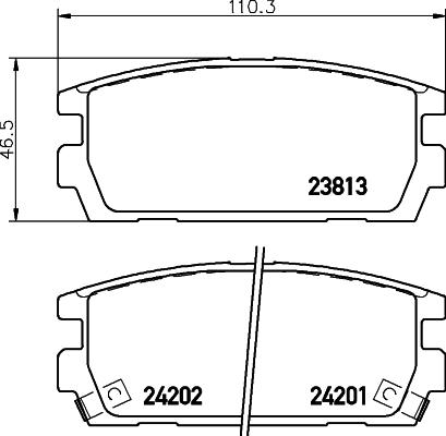 DON PCP1554 - Kit de plaquettes de frein, frein à disque cwaw.fr