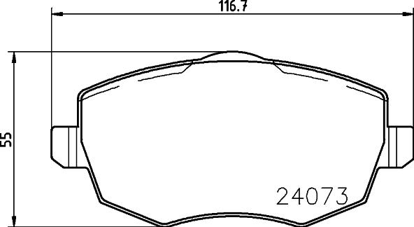 DON PCP1557 - Kit de plaquettes de frein, frein à disque cwaw.fr