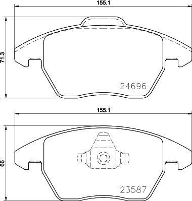 DON PCP1565 - Kit de plaquettes de frein, frein à disque cwaw.fr