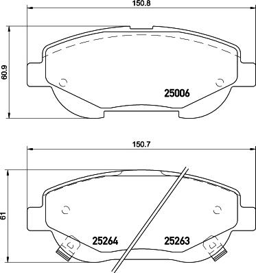 DON PCP1516 - Kit de plaquettes de frein, frein à disque cwaw.fr