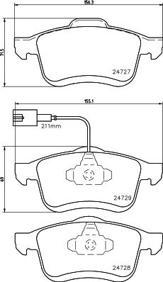 DON PCP1513 - Kit de plaquettes de frein, frein à disque cwaw.fr