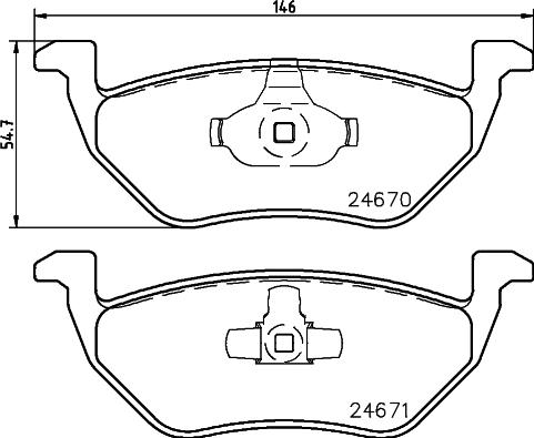 DON PCP1512 - Kit de plaquettes de frein, frein à disque cwaw.fr