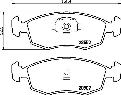 DON PCP1589 - Kit de plaquettes de frein, frein à disque cwaw.fr