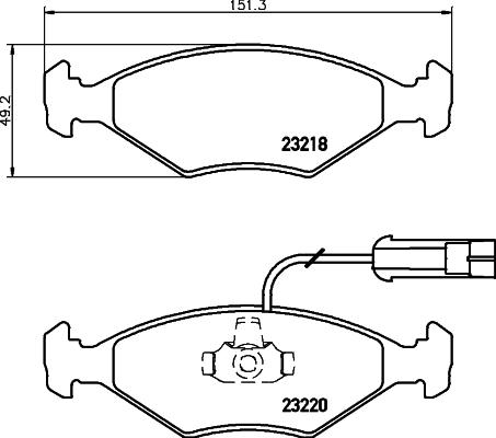 DON PCP1588 - Kit de plaquettes de frein, frein à disque cwaw.fr