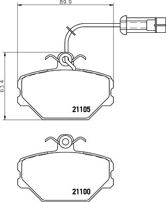 DON PCP1583 - Kit de plaquettes de frein, frein à disque cwaw.fr