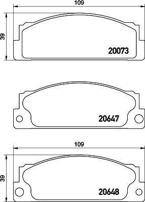 DON PCP1534 - Kit de plaquettes de frein, frein à disque cwaw.fr