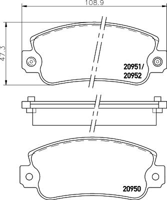 DON PCP1535 - Kit de plaquettes de frein, frein à disque cwaw.fr