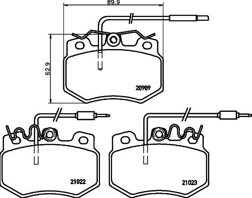 DON PCP1537 - Kit de plaquettes de frein, frein à disque cwaw.fr