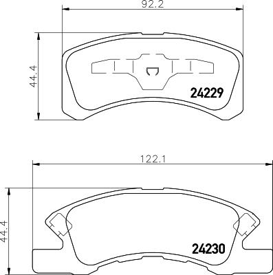 DON PCP1524 - Kit de plaquettes de frein, frein à disque cwaw.fr