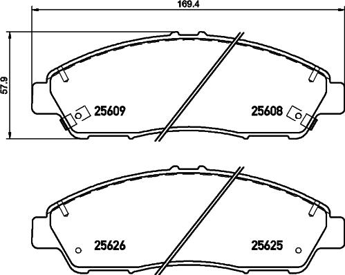 DON PCP1521 - Kit de plaquettes de frein, frein à disque cwaw.fr