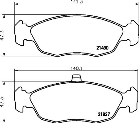 DON PCP1522 - Kit de plaquettes de frein, frein à disque cwaw.fr