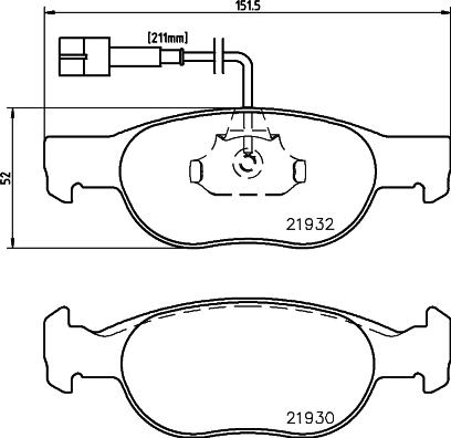 DON PCP1578 - Kit de plaquettes de frein, frein à disque cwaw.fr