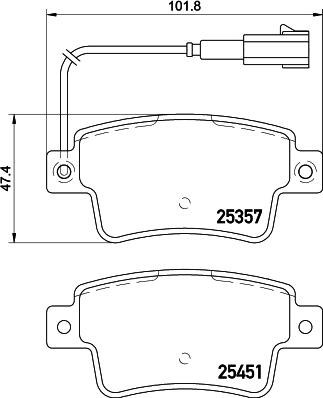 DON PCP1573 - Kit de plaquettes de frein, frein à disque cwaw.fr