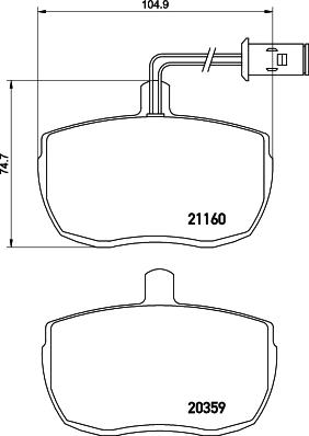 DON PCP1695 - Kit de plaquettes de frein, frein à disque cwaw.fr