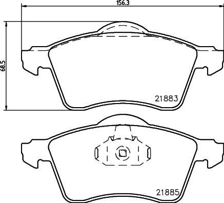 DON PCP1649 - Kit de plaquettes de frein, frein à disque cwaw.fr