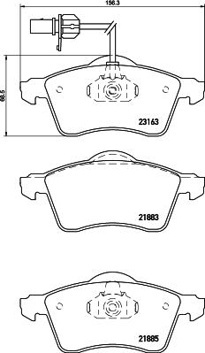 DON PCP1652 - Kit de plaquettes de frein, frein à disque cwaw.fr