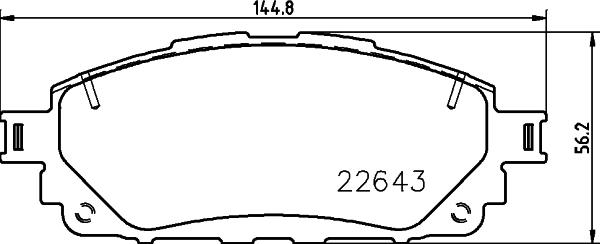 DON PCP1611 - Kit de plaquettes de frein, frein à disque cwaw.fr