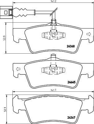 DON PCP1681 - Kit de plaquettes de frein, frein à disque cwaw.fr