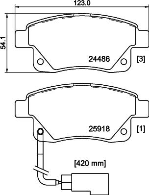 DON PCP1633 - Kit de plaquettes de frein, frein à disque cwaw.fr