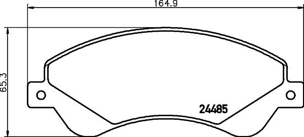 DON PCP1637 - Kit de plaquettes de frein, frein à disque cwaw.fr