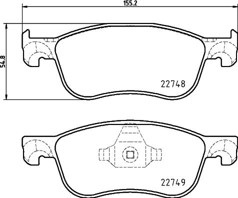 DON PCP1627 - Kit de plaquettes de frein, frein à disque cwaw.fr