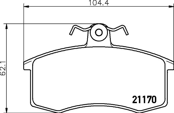 DON PCP1047 - Kit de plaquettes de frein, frein à disque cwaw.fr