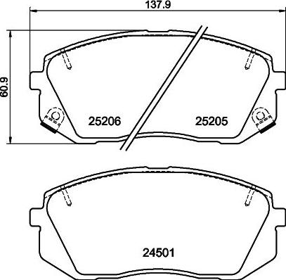 DON PCP1054 - Kit de plaquettes de frein, frein à disque cwaw.fr