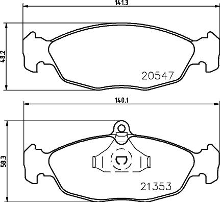 DON PCP1051 - Kit de plaquettes de frein, frein à disque cwaw.fr