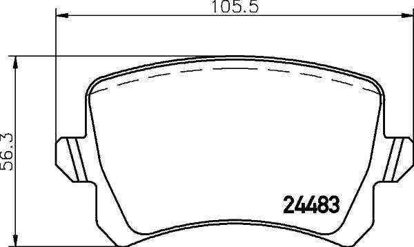 DON PCP1060 - Kit de plaquettes de frein, frein à disque cwaw.fr