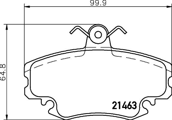 Valeo 670775 - Kit de plaquettes de frein, frein à disque cwaw.fr