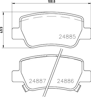 DON PCP1084 - Kit de plaquettes de frein, frein à disque cwaw.fr