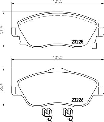 DON PCP1033 - Kit de plaquettes de frein, frein à disque cwaw.fr