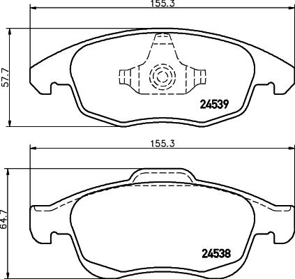 DON PCP1037 - Kit de plaquettes de frein, frein à disque cwaw.fr