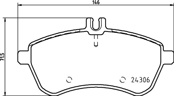 DON PCP1024 - Kit de plaquettes de frein, frein à disque cwaw.fr