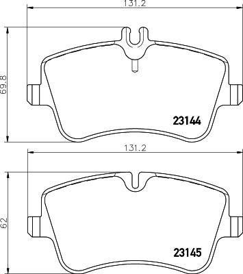 DON PCP1025 - Kit de plaquettes de frein, frein à disque cwaw.fr