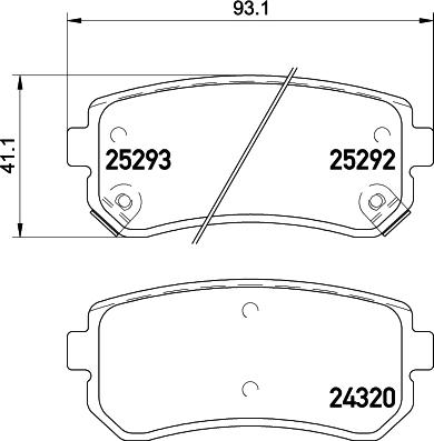 DON PCP1027 - Kit de plaquettes de frein, frein à disque cwaw.fr